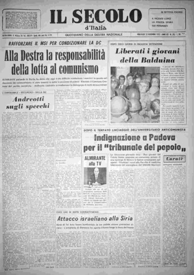 mercoledì 22 novembre 1972