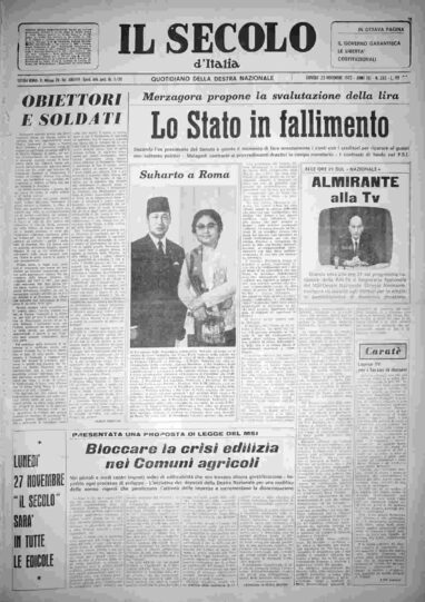 giovedì 23 novembre 1972