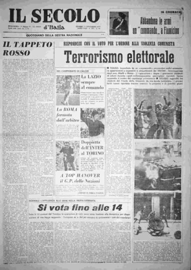 lunedì 27 novembre 1972