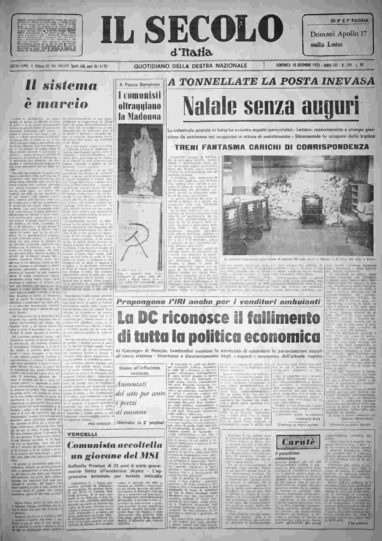 domenica 10 dicembre 1972
