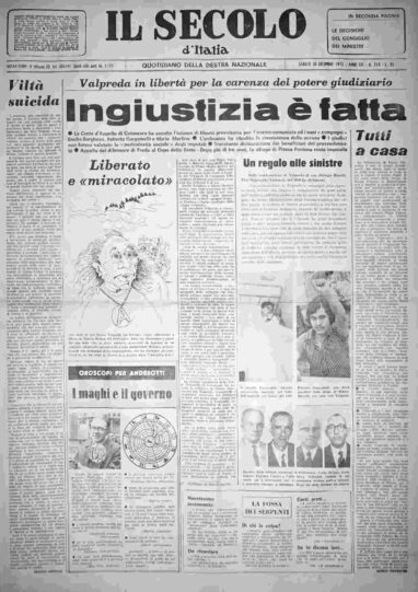 sabato 30 dicembre 1972