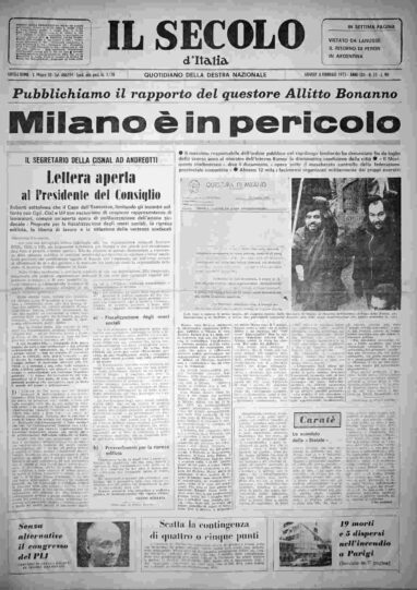 giovedì 8 febbraio 1973