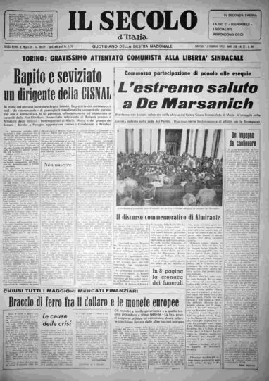 martedì 13 febbraio 1973
