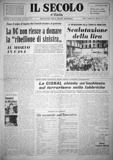 giovedì 15 febbraio 1973