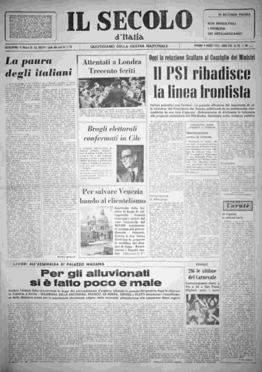 venerdì 9 marzo 1973