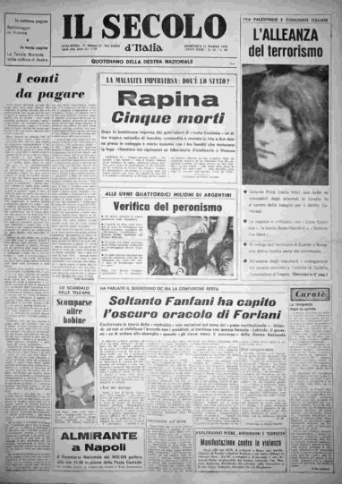domenica 11 marzo 1973