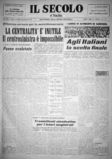 martedì 3 aprile 1973