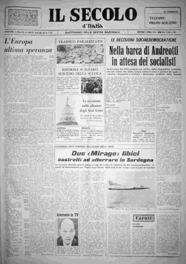 mercoledì 4 aprile 1973