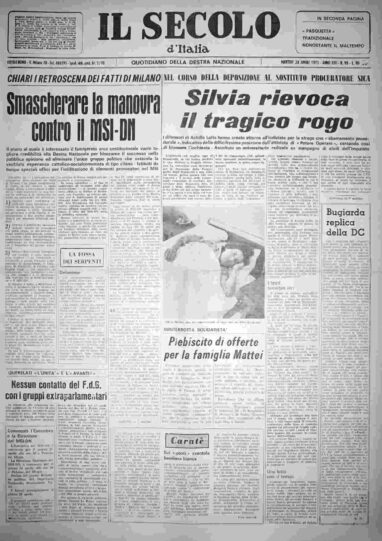 martedì 24 aprile 1973