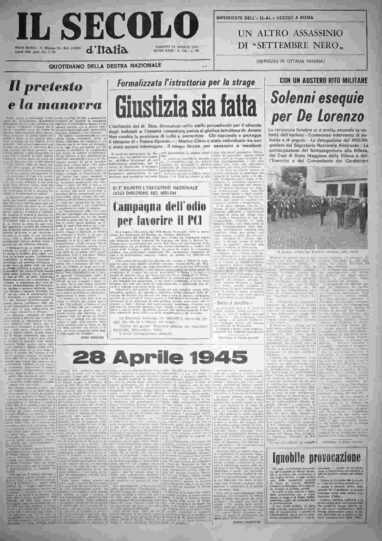 sabato 28 aprile 1973