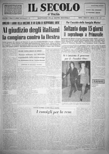 martedì 1 maggio 1973