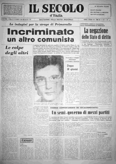 giovedì 3 maggio 1973