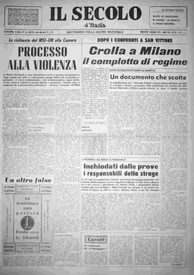 mercoledì 9 maggio 1973