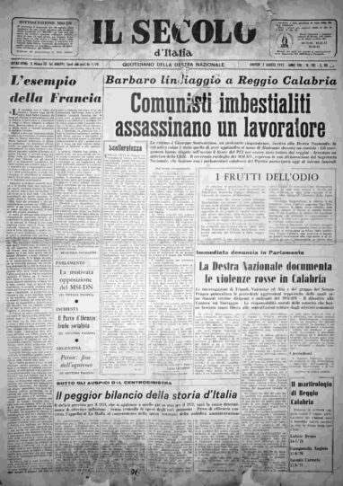 giovedì 2 agosto 1973