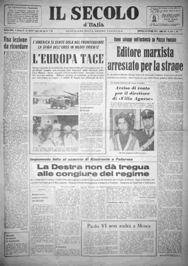 domenica 28 ottobre 1973