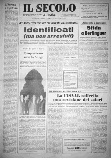 venerdì 9 novembre 1973