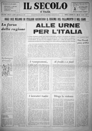 domenica 18 novembre 1973