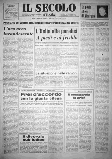 giovedì 22 novembre 1973