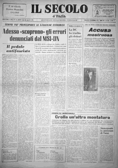 mercoledì 28 novembre 1973