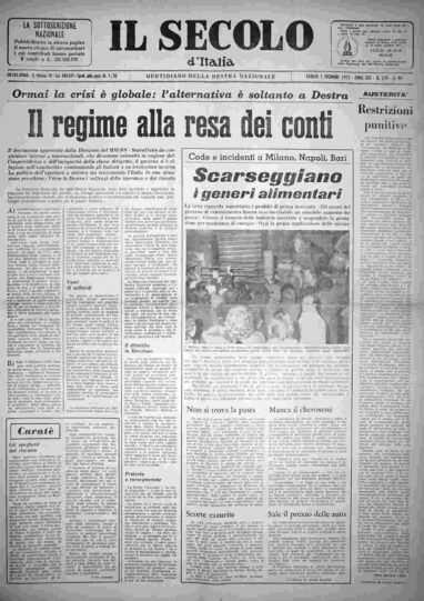 sabato 1 dicembre 1973