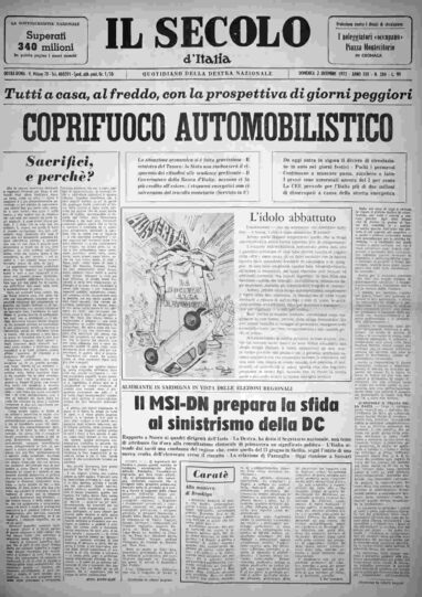 domenica 2 dicembre 1973