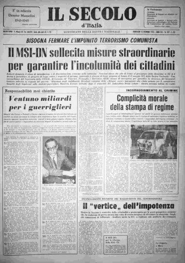 mercoledì 12 dicembre 1973