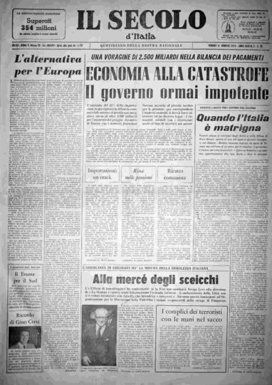 venerdì 4 gennaio 1974