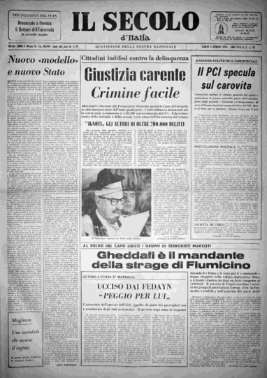sabato 5 gennaio 1974