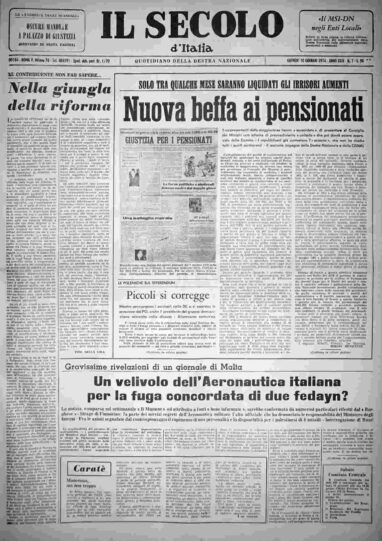 giovedì 10 gennaio 1974