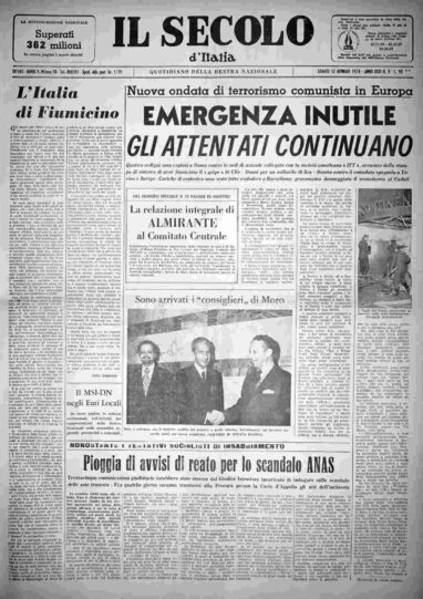 sabato 12 gennaio 1974