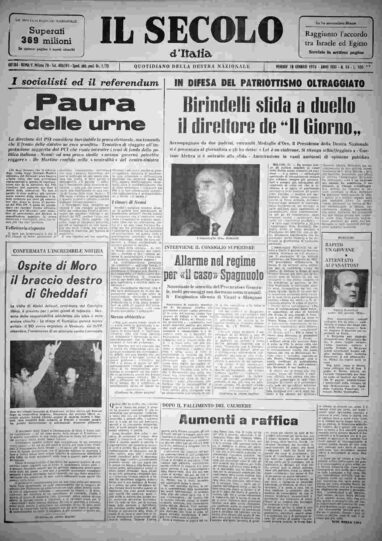 venerdì 18 gennaio 1974