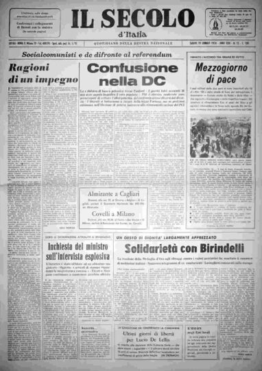 sabato 19 gennaio 1974