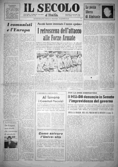giovedì 31 gennaio 1974