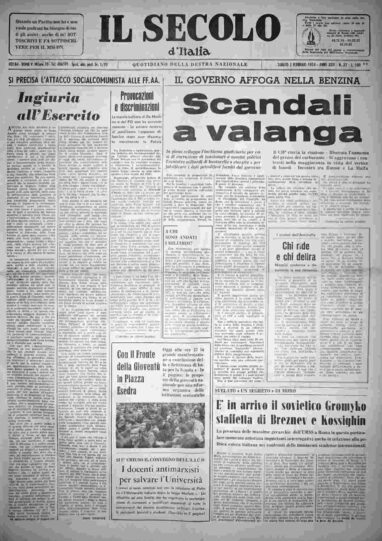 sabato 2 febbraio 1974