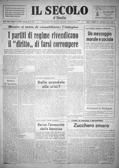 sabato 16 febbraio 1974