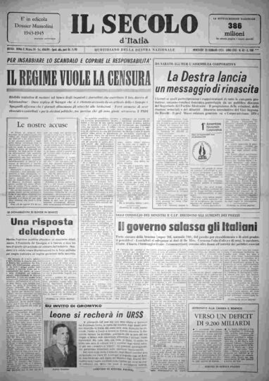 mercoledì 20 febbraio 1974