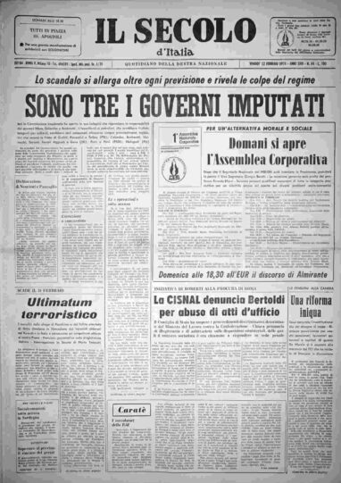 venerdì 22 febbraio 1974