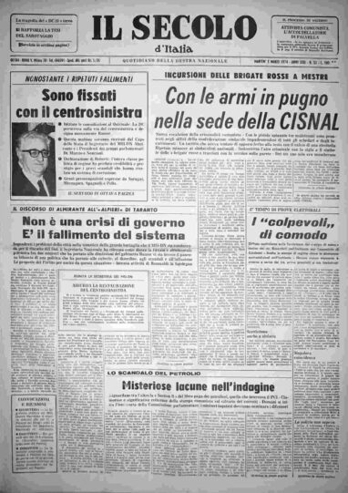 martedì 5 marzo 1974