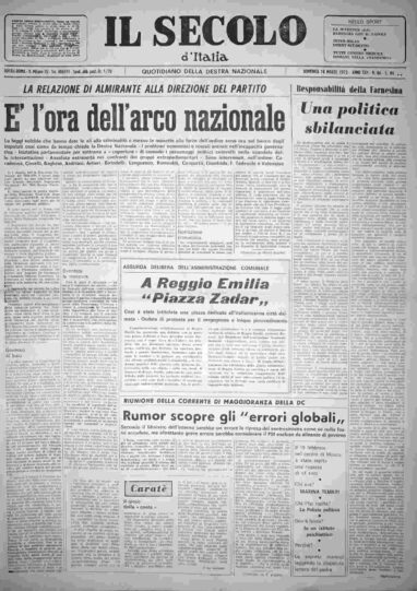 lunedì 18 marzo 1974