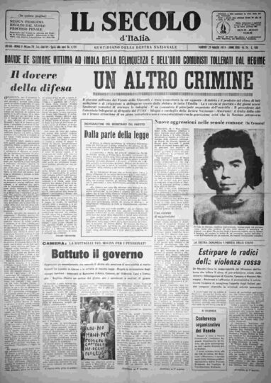 venerdì 29 marzo 1974