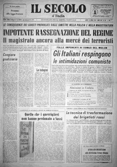 lunedì 22 aprile 1974