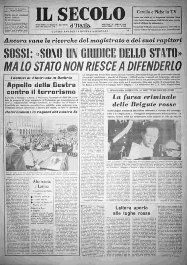 martedì 23 aprile 1974
