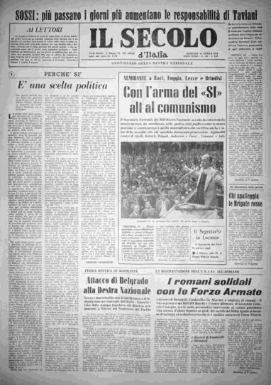 martedì 30 aprile 1974