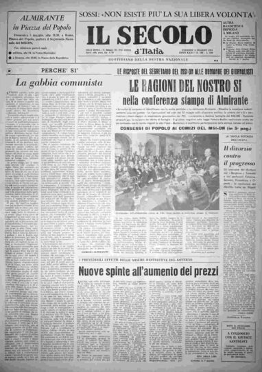 venerdì 3 maggio 1974