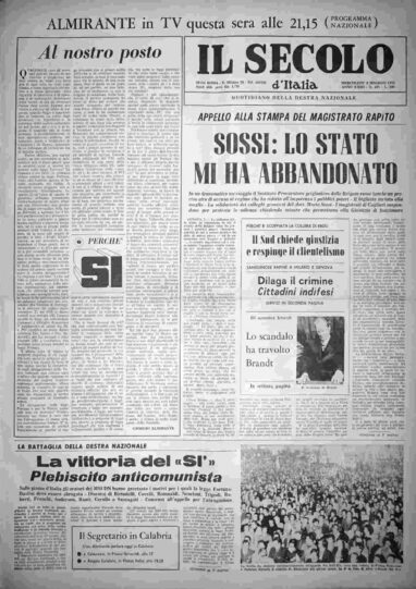 mercoledì 8 maggio 1974