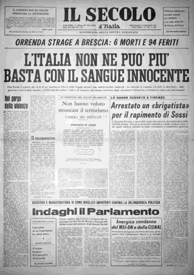 mercoledì 29 maggio 1974