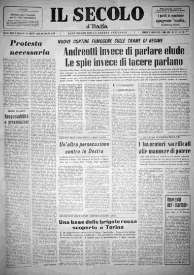 venerdì 5 luglio 1974