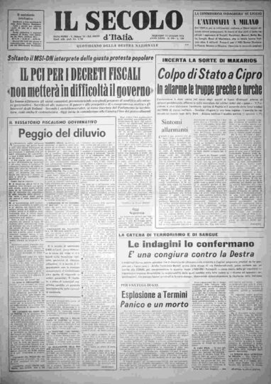 martedì 16 luglio 1974
