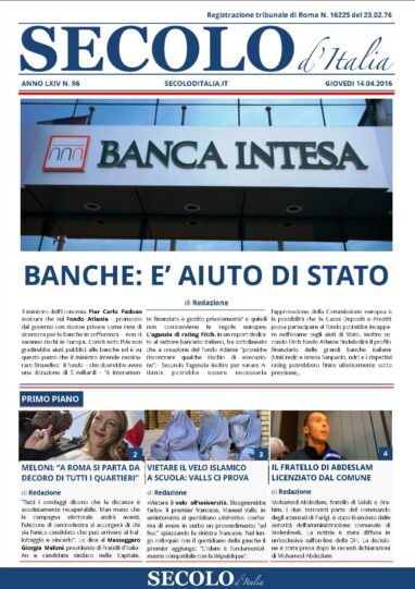 Giovedì 14 Aprile 2016