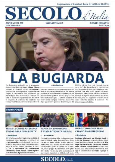 Giovedì 19 maggio 2016